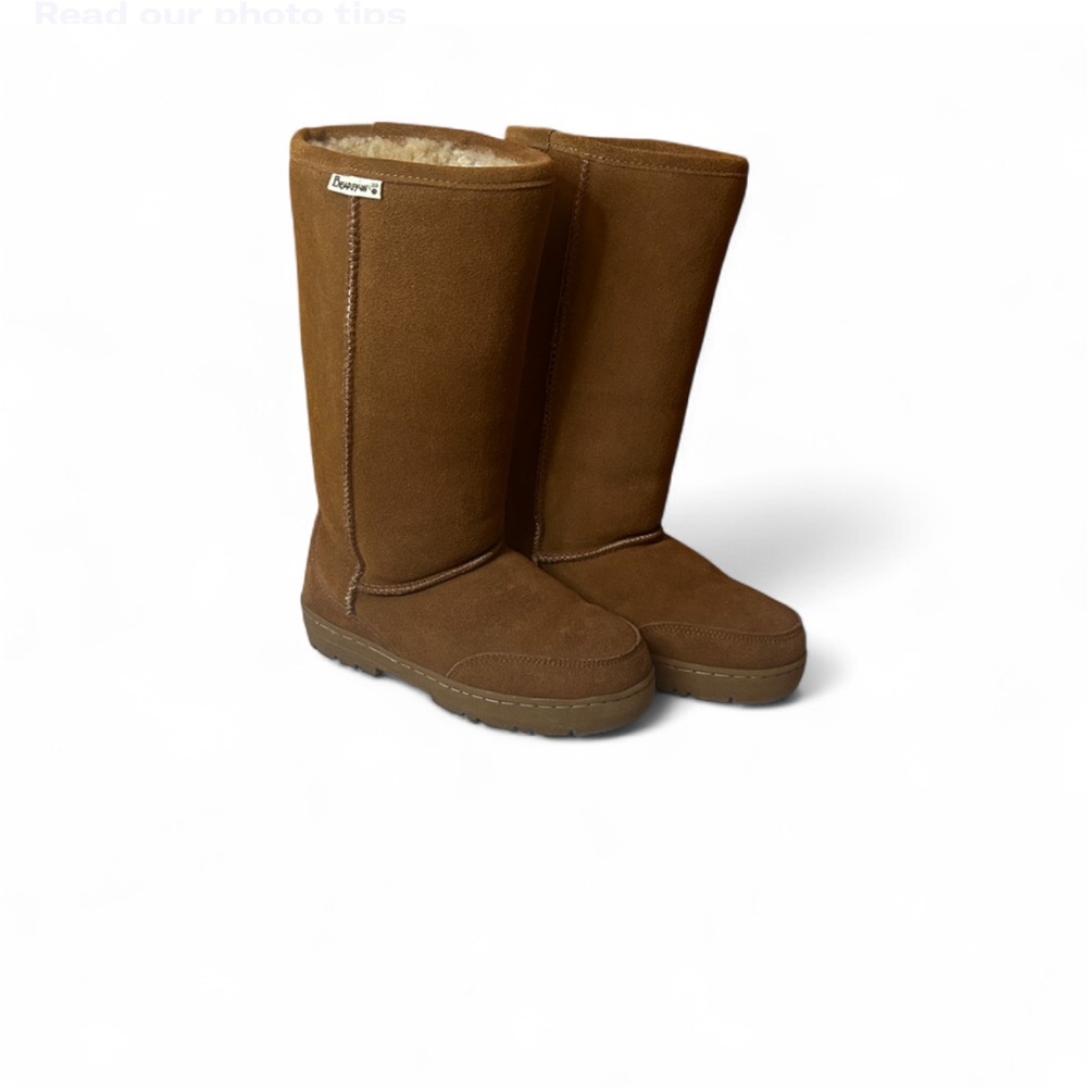 BearPaw Chestnut Shearling-Lined Boots